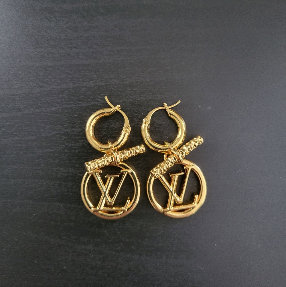 Stainless Steel Gold Hoop Earrings